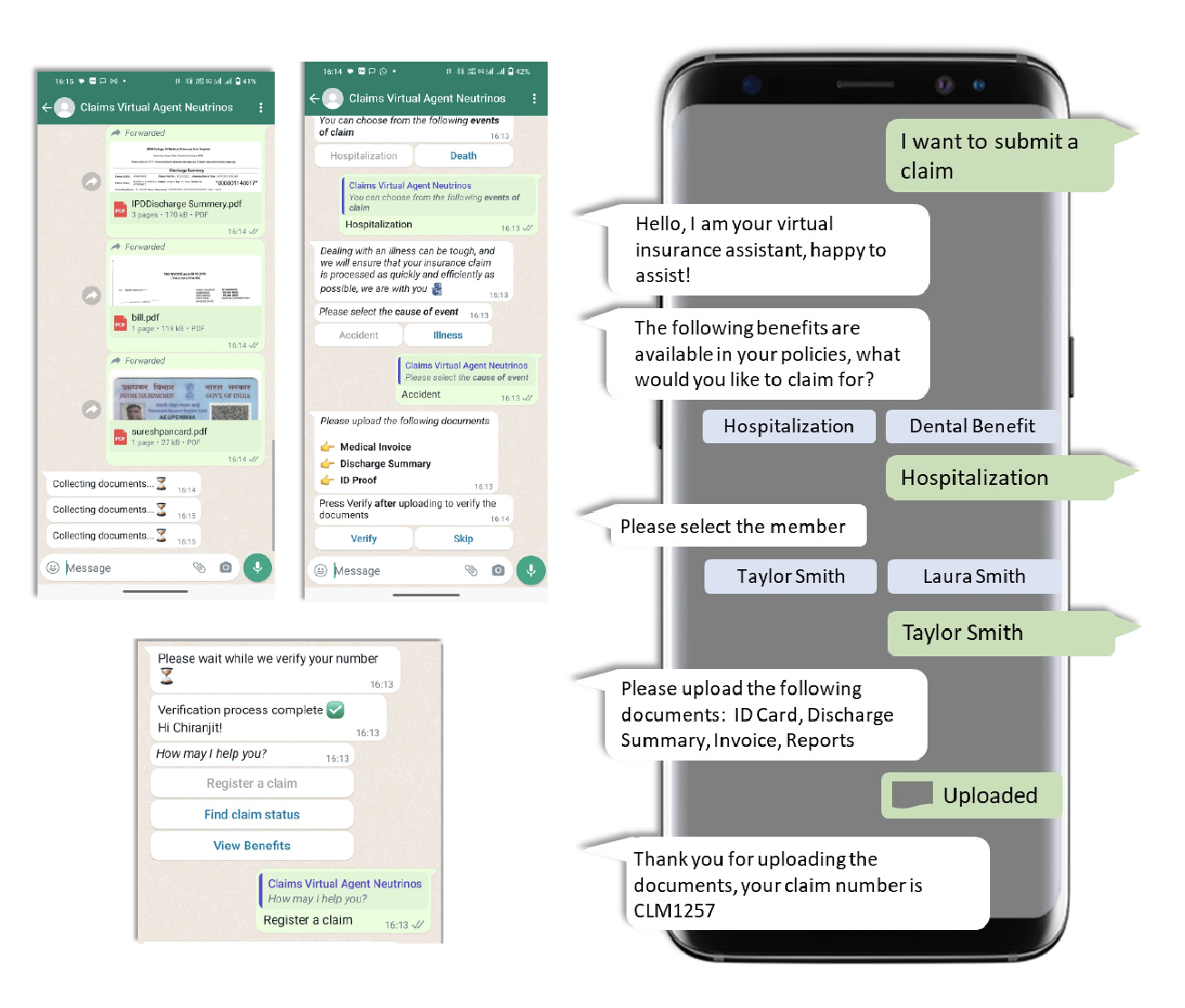 FNOL With WhatsApp Reflexive Interaction